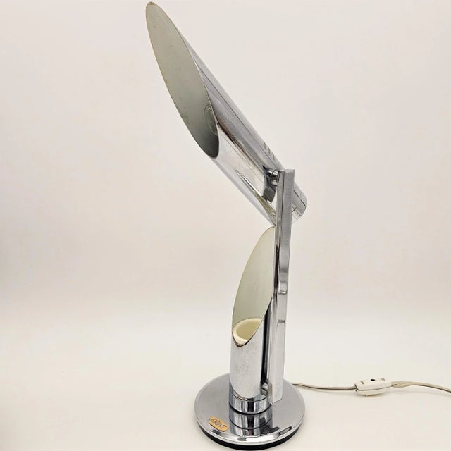 Chrome-Plated Tharsis Table Lamp by Luis Perez De Olivia Fase, 1973 For Sale - Image 7 of 9
