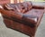 Restoration Hardware Lancaster Luxe Brown Leather Sofa For Sale In Washington DC - Image 6 of 8