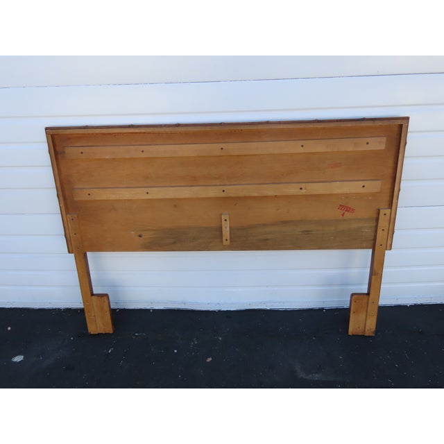 American of Martinsville Hollywood Regency Bamboo Full Queen Size Headboard 6452 For Sale - Image 9 of 13
