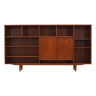 Vintage Danish Teak Bookcase, 1970s For Sale