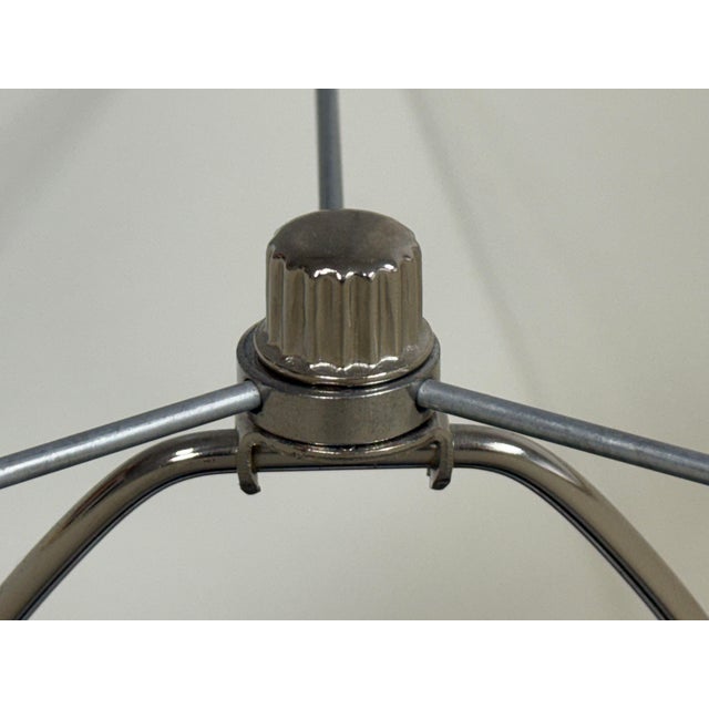 Modern Black + White Ceramic Table Lamp For Sale - Image 4 of 12