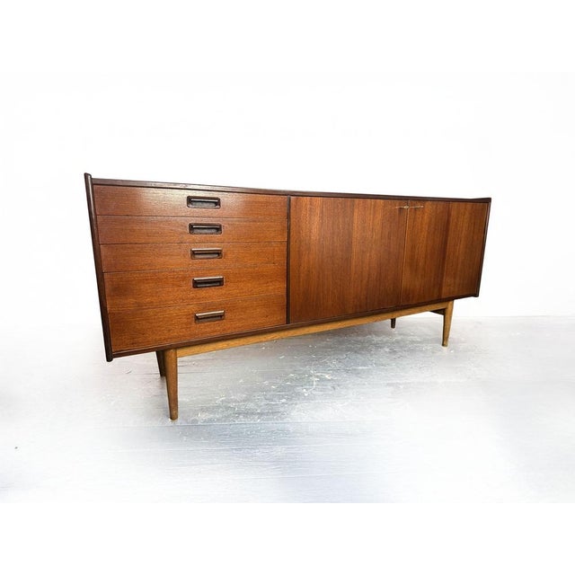 Vintage Scandinavian Teak Ulferts Tibro Sideboard by Tage Olofsson for Heals, 1950s For Sale - Image 4 of 18