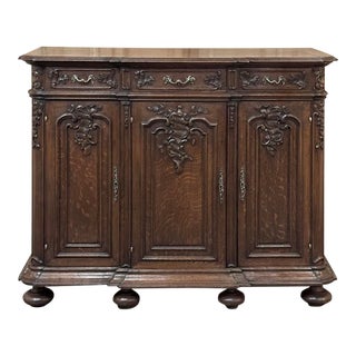 19th Century Liegoise Louis XIV Three Door Buffet For Sale