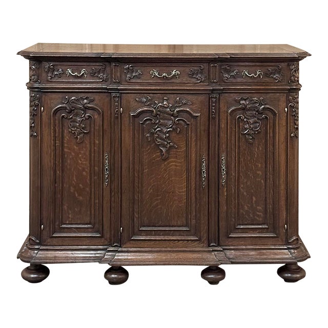 19th Century Liegoise Louis XIV Three Door Buffet For Sale