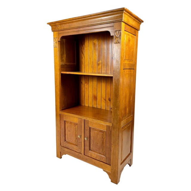 Spanish Oak Rustic Wood Cabinet, 1940s For Sale - Image 11 of 11