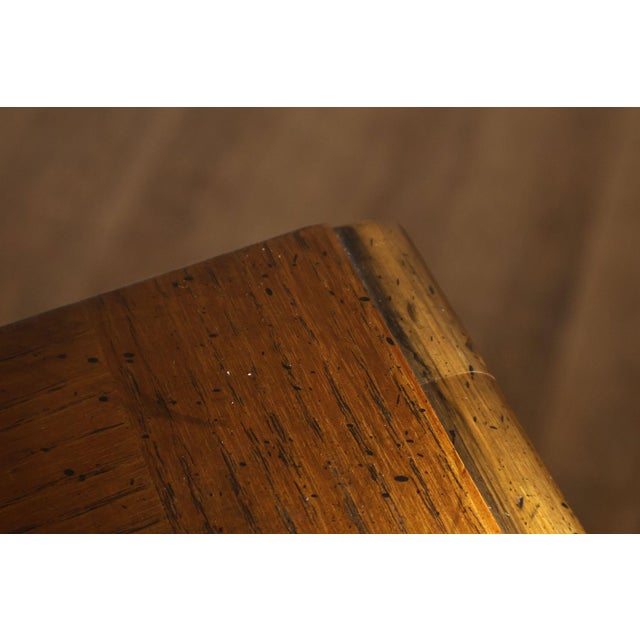 Baker Furniture Company Burl Wood Long Bombe Dresser For Sale - Image 11 of 18