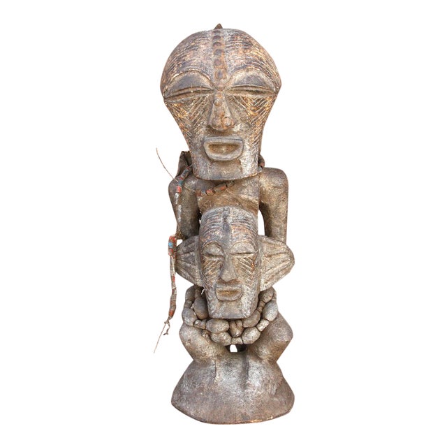 African Antique Tribal Statue Chairish