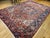 Antique Persian Heriz Karajeh Rug, Hand-Knotted Wool, Geometric Design, Brick & Navy, 9x12 For Sale - Image 10 of 10