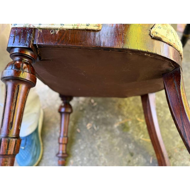 Early 20th Century Victorian Gondola Style Side Chair For Sale - Image 16 of 18