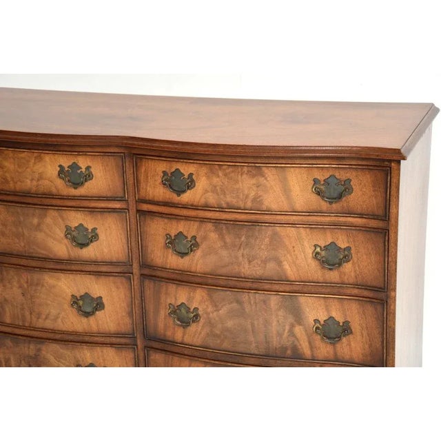 Wood Georgian Style Chest of Drawers, 1930s For Sale - Image 7 of 10