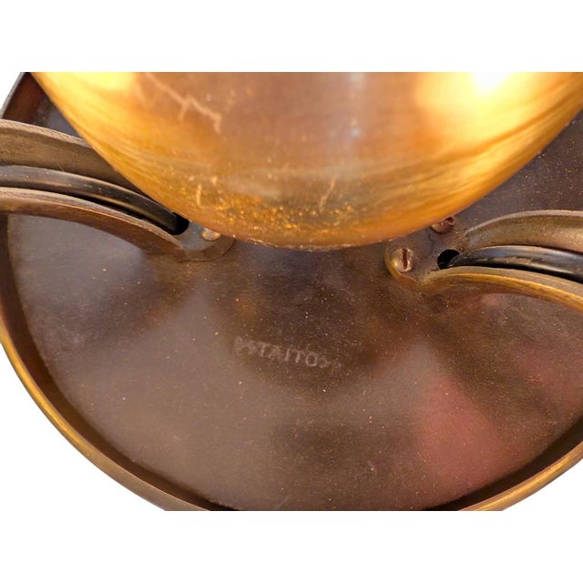 Large 3-Arm Chandelier by Paavo Tynell for Oy Taito AB, 1940s For Sale - Image 10 of 18