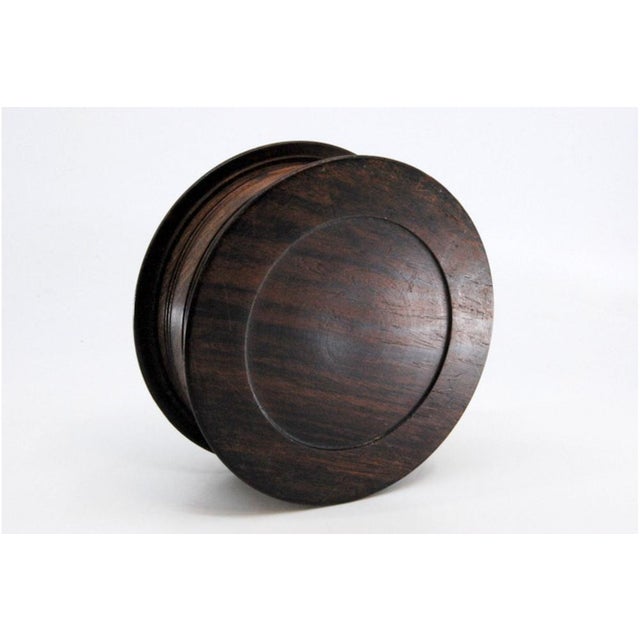 Wooden Jewelry Box with Silver Application on the Flower-Shaped Lid For Sale - Image 4 of 11