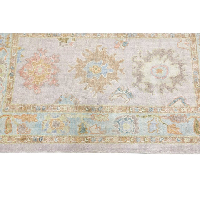 Modern Turkish Oushak Rug 3'4" x 5'3" For Sale - Image 4 of 10