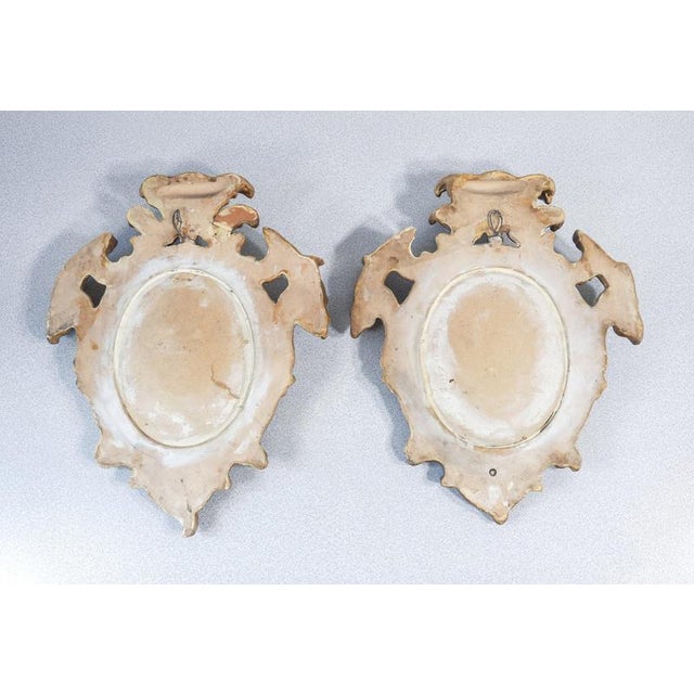 Louis XV Mirrors in Gilded Ceramic, Set of 2 For Sale - Image 9 of 18