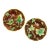 English Majolica Rustic Leaves on Bark Plates, Set of Two For Sale