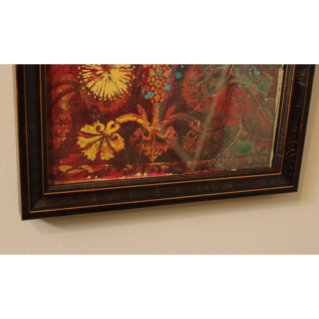 Red Decorative Abstract Painting, signed "Douglas","Paintings For Sale - Image 8 of 13