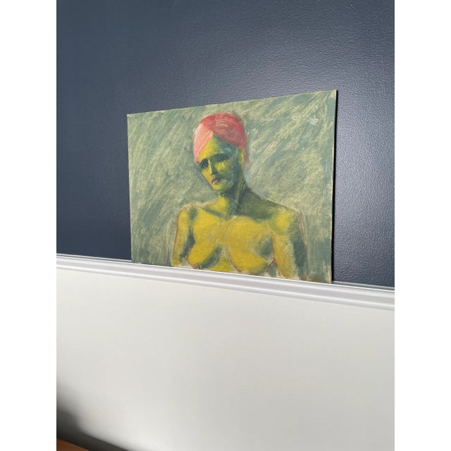 Mid-Century Modern Mid 20th Century Fauvist Style Figurative Nude Oil Painting For Sale - Image 3 of 8