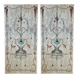 Late 20th-C. Neo-Classical Style Painted Panels / Screen Att. Maitland-Smit - 2 Pair