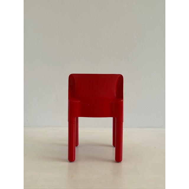 Model 4875 Dining Chairs by Carlo Bartoli for Kartell, 1970s, Set of 5 For Sale - Image 12 of 14