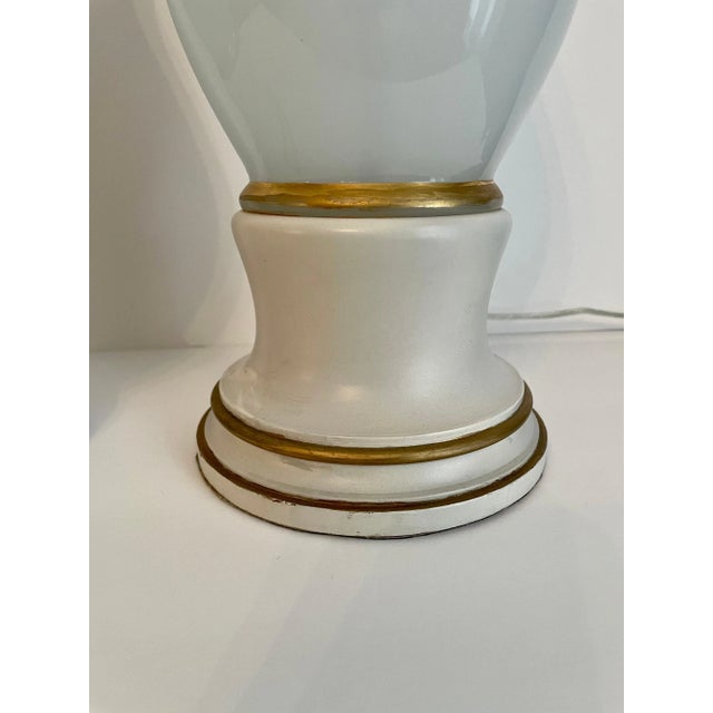 1960s Italian Opalescent Glass Lamps - A Pair For Sale - Image 5 of 9