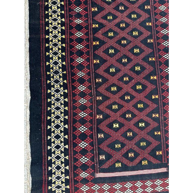 1950s Vintage Moroccan Berber Tribal Kilim, 1950s For Sale - Image 5 of 18