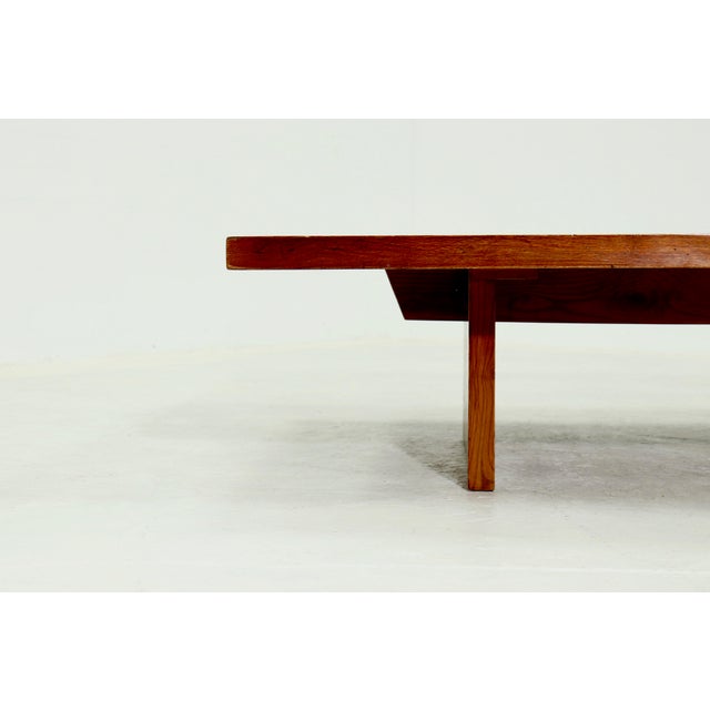 Large Bamboo and Wood Coffee Table attributed to Axel Vervoordt, 1980s For Sale - Image 6 of 14