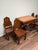 Vintage Art Deco Enamel Top Dining Table & 4 Chairs – Rare Geometric Design For Sale - Image 4 of 8