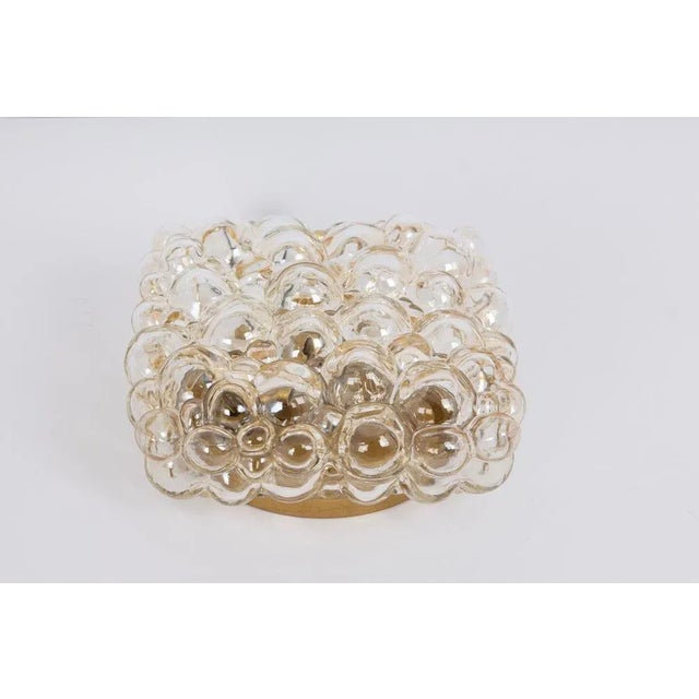 Amber Bubble Glass Sconce by Helena Tynell, Limburg, Germany, 1960s For Sale - Image 6 of 7