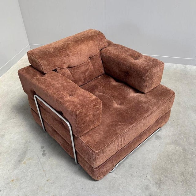 Brown Vintage Lounge Chair, 1970s For Sale - Image 8 of 14