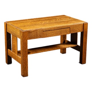 Antique Arts & Crafts/Mission Oak Coffee Table For Sale