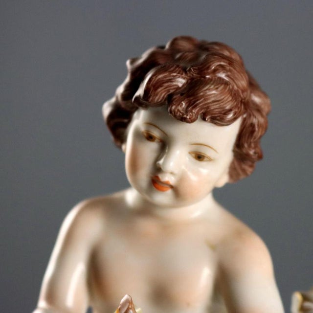 Ceramic Porcelain Candleholders from Capodimonte, Set of 2 For Sale - Image 7 of 15