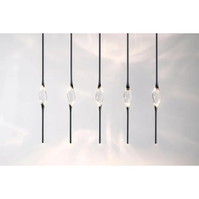 Black + Gold Il Pezzo 12 Long Pendant by Il Pezzo Mancante For Sale - Image 4 of 7