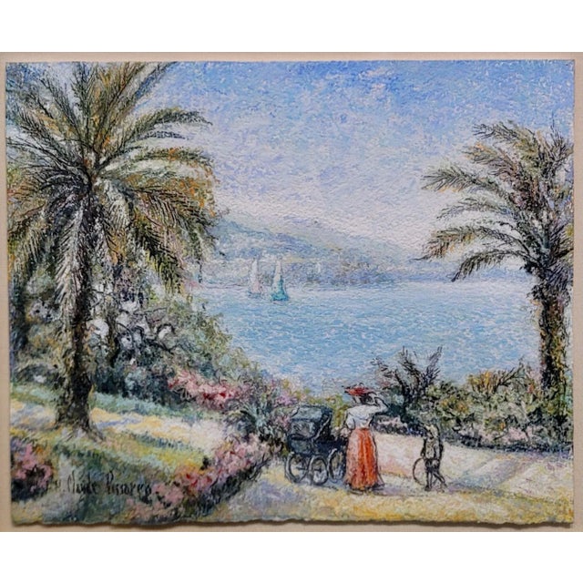 French Claude Pissarro -View of Monte Carlo by the Garden of Monaco- Painting For Sale - Image 3 of 10