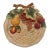 Vintage Fitz and Floyd Classics Trompe-l'Oeil Wicker Basket and Fruit Ceramic Plate For Sale