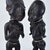 A lovely pair, carved by the Zande. The Zande are a Central African people who speak a language from the Adamawa-Ubangi...
