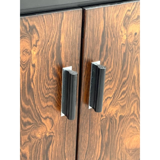 1970s Pair of Mid Century Modern Rosewood Cabinets For Sale - Image 5 of 11