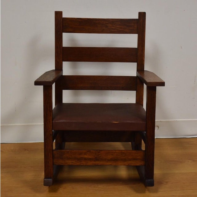 Gustav Stickley Child's Rocking Chair Chairish
