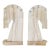 Midcentury Alabaster Chessmen Bookends, a Pair For Sale