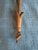 Historic 19th C Brass Torah Pointer Heavy 131g Yad 11" European Judaica Repair For Sale - Image 4 of 15