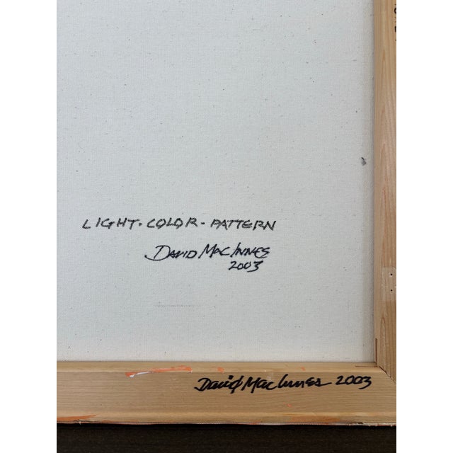 David Mac Innes Light•Color• Pattern 2003 #68 Painting on Canvas Original For Sale In Charleston - Image 6 of 8