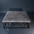 Modern Leather Ottoman Coffee Table With Metal Frame, 45" Square For Sale In Miami - Image 6 of 8