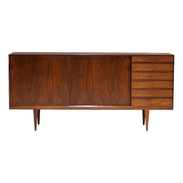 Danish Highboard in Kingwood by Henry Rosengren for Brande Møbelindustri, 1960s For Sale