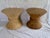 Offered are two mid-century McGuire bamboo base tables. Could be used for either side, accent, or coffee tables....