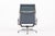 Eames Blue Gray Leather Office Lounge Chair for Herman Miller - Pair Available For Sale In Detroit - Image 6 of 14