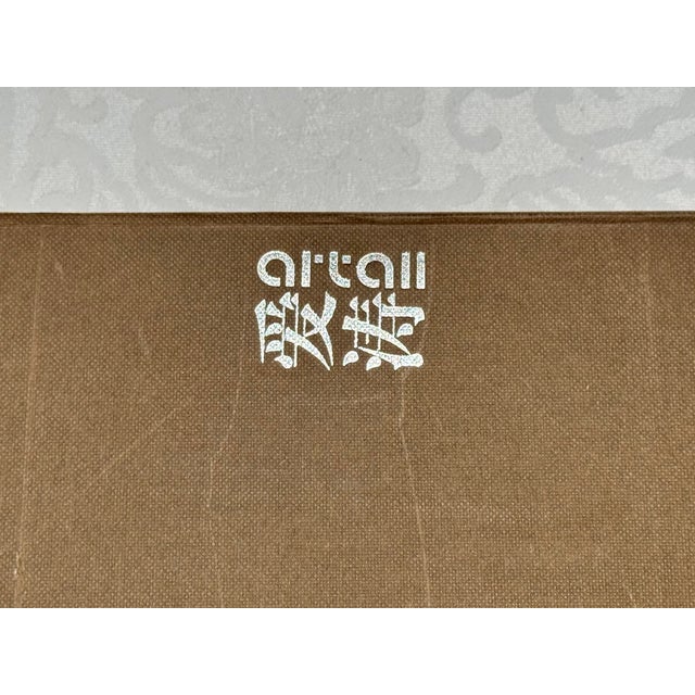 Late 20th Century Museum-Grade Masterpiece Artall Suzhou "Su" Hand-Embroidered Fine Silk Shrike Study (Boxed & Signed) For Sale - Image 14 of 14