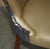 English Elm Hall Chairs with Damask Upholstery, Set of 2 For Sale - Image 11 of 18