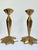 1940s 1940s Hollywood Regency Brass Starburst Candle Holders a Pair For Sale - Image 5 of 8