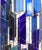 Mid 20th Century Sculptural Stained Glass Tri-Partite Screen, Room Divider, Blue, J. Ferguson Usa- Set of 3 For Sale - Image 9 of 9