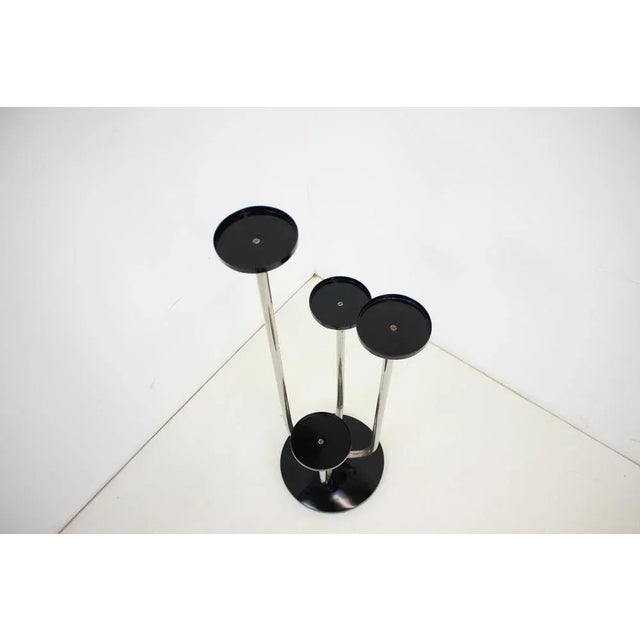 Bauhaus Bauhaus Chrome Flower Side Table by J. Halabala, 1930s For Sale - Image 3 of 10