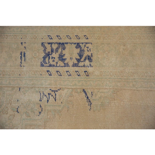 Beige Vintage Distressed Oushak Rug - 6'6" X 9'7" For Sale - Image 8 of 8